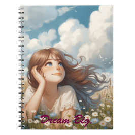 Dreamy White Impressionist Wildblume Notizblock