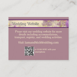 Dreamy Wildblume Elegante Hochzeit Begleitkarte