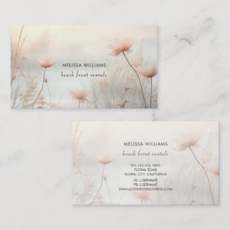 Dreamy Wildflowers Logo Visitenkarte