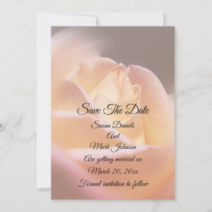 Dreamy Yellow Rose Blume Wedding Save The Date