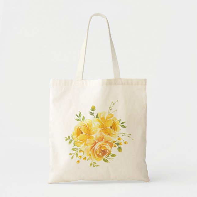 Dreamy Yellow Rose Tragetasche (Vorne)