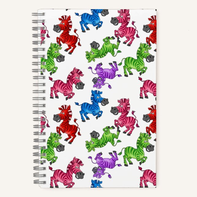 Dreamy Zebra World Notizbuch (Vorderseite)