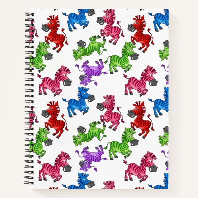 Dreamy Zebra World Notizbuch (Vorderseite)