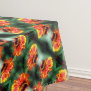 Dreamy Zinnia Blume Abstrakt Art Pattern Tischdecke