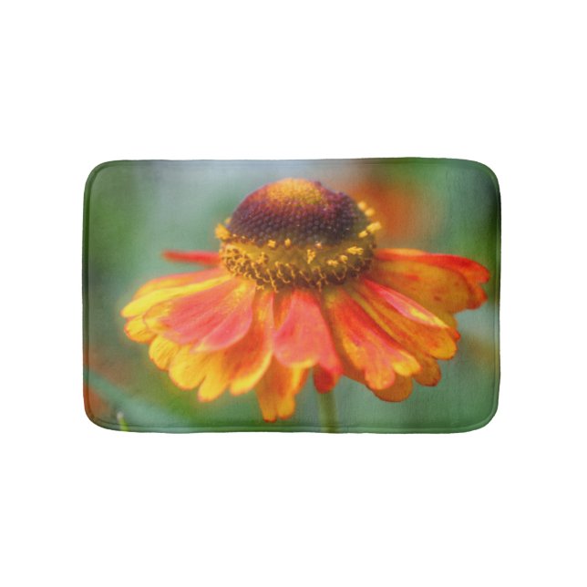 Dreamy Zinnia Blume Badematte (Vorderseite)