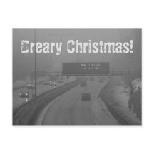 Dreary Christmas Postcard