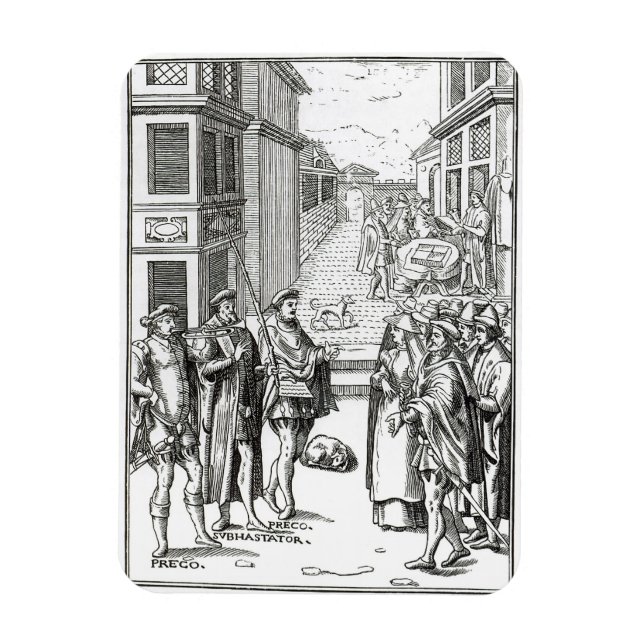 Dreckige Town Crier, After a woodcut in 'Praxis Re Magnet (Vertikal)