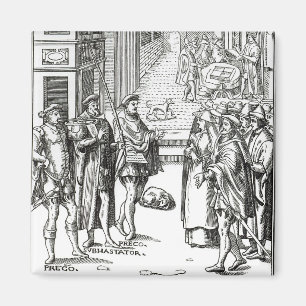 Dreckige Town Crier, After a woodcut in 'Praxis Re Magnet