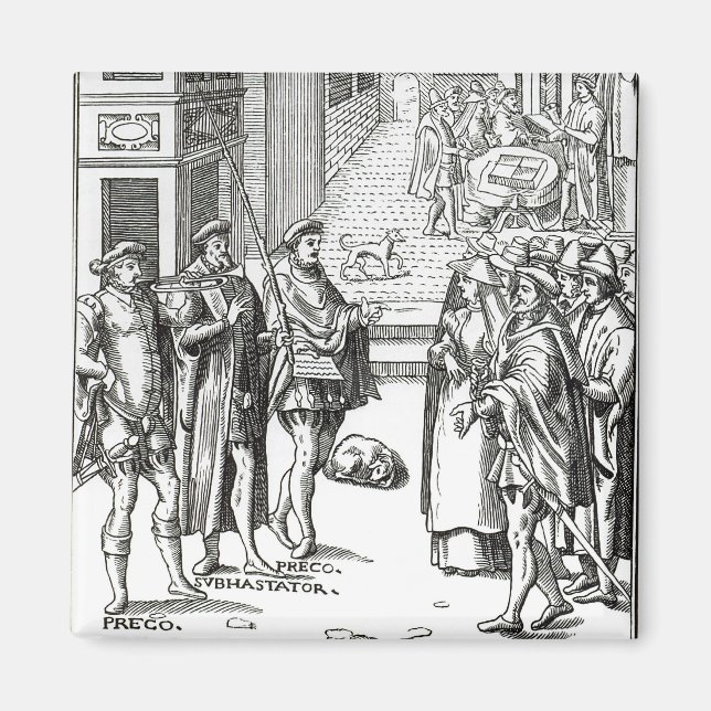Dreckige Town Crier, After a woodcut in 'Praxis Re Magnet (Vorne)