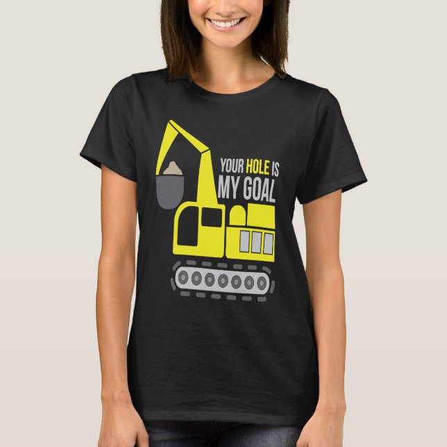 Dredger Heavy Equipment Excavator Operator Dirty W T-Shirt (Vorderseite)