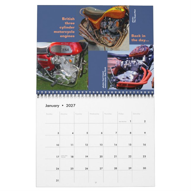 Dreer-Motor-Kalender 2014 Kalender (Jan 2027)
