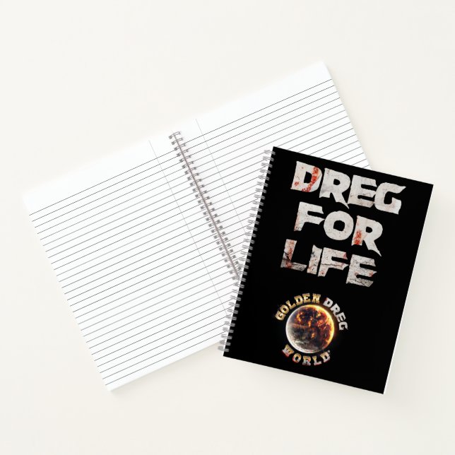 Dreg for Life Spiral Notebook Notizbuch (Innenseite)