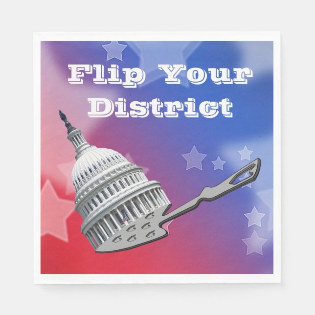 Dreh Deine District Vote 2026 Serviette (Vorderseite)