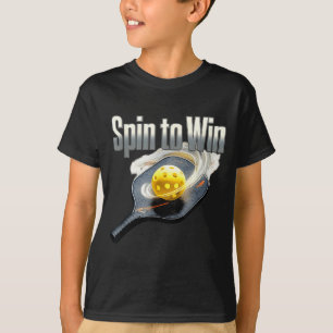 Dreh dich um, um Pickleball-Spieler-Paddel-Ballpla T-Shirt