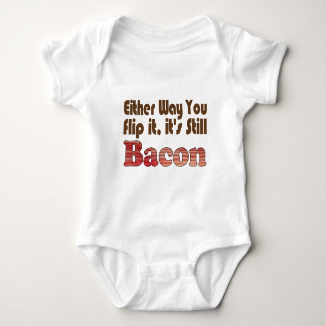 Dreh es Bacon Baby Strampler (Vorderseite)