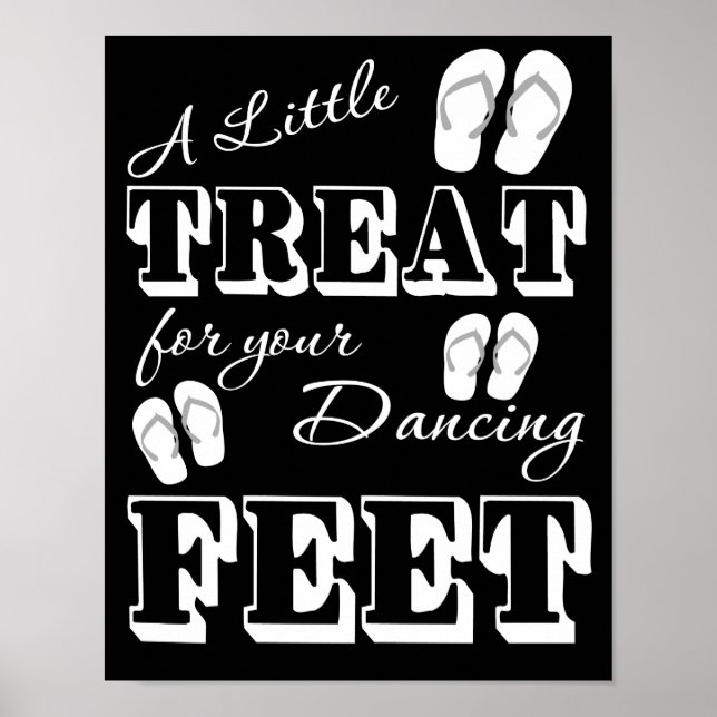 Dreh Flop Dancing Wedding Sign - 11" x 14" Poster (Vorne)