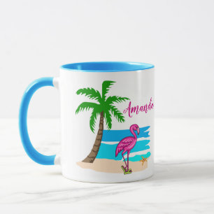Dreh Flop Flamingo Personalisiert Tasse