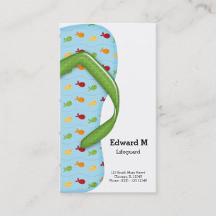Dreh Flop Lifeguard Visitenkarte