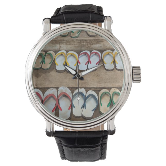 Dreh Flop Sandles Armbanduhr (Vorderseite)
