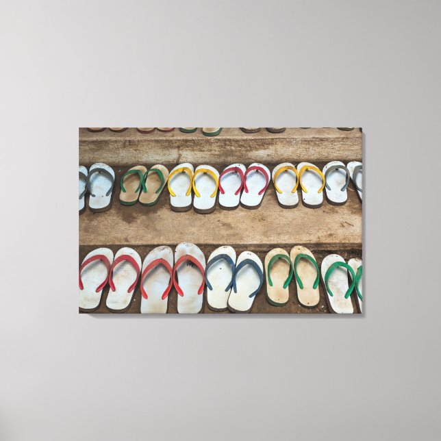 Dreh Flop Sandles Leinwanddruck (Vorderseite)