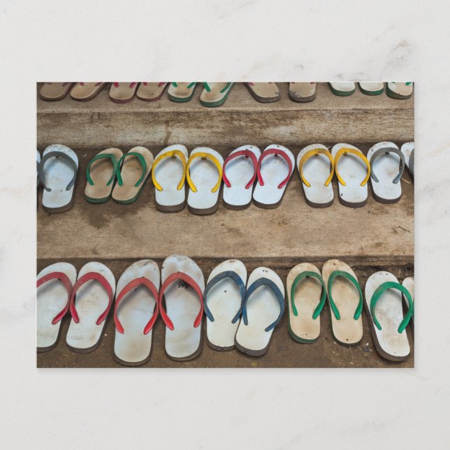 Dreh Flop Sandles Postkarte (Vorderseite)