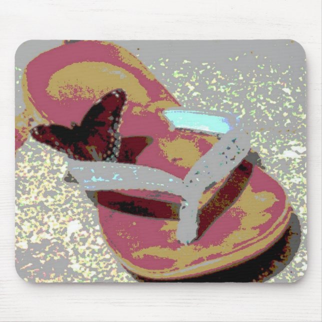 Dreh Flop Sandles und Butterfly Mousepad (Vorne)