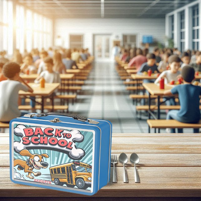 Dreh Hund zurück zum Schulessen Metall Brotdose (Von Creator hochgeladen)