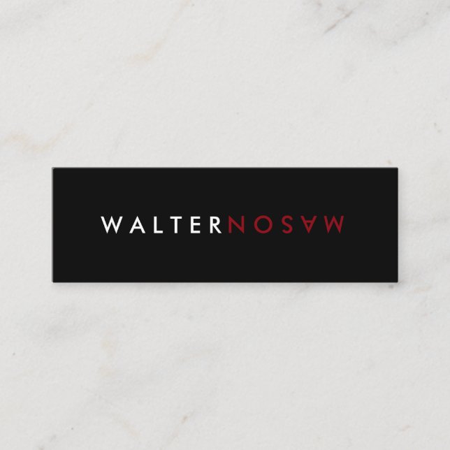 Dreh Mini Visitenkarte (Vorderseite)