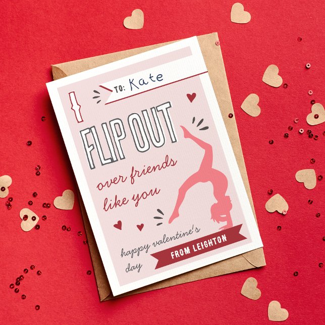 Dreh-Out Gymnastik-Klassenzimmer Valentinstag-Kart Einladung (Von Creator hochgeladen)