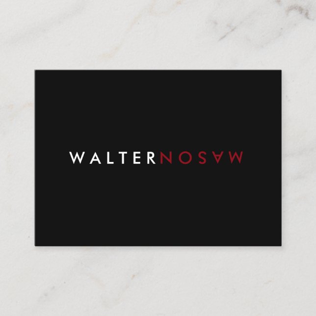 Dreh Visitenkarte (Vorderseite)