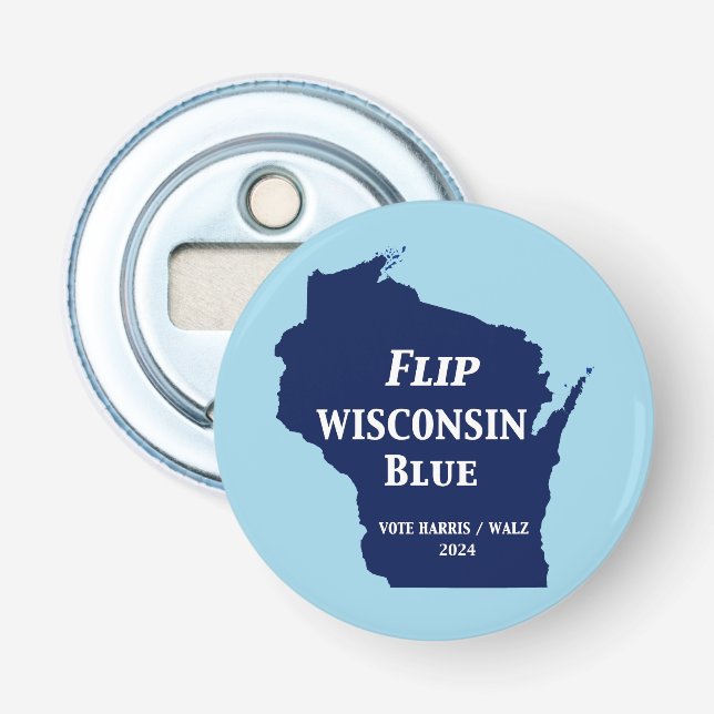 Dreh Wisconsin Blue im Jahr 2024 Flaschenöffner (Vorderseite)