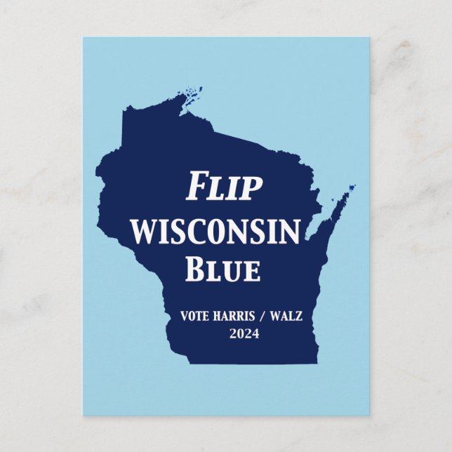 Dreh Wisconsin Blue im Jahr 2024 Postkarte (Vorderseite)