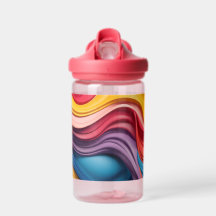 Drehbare 3D-Formen in Regenbogenfarben