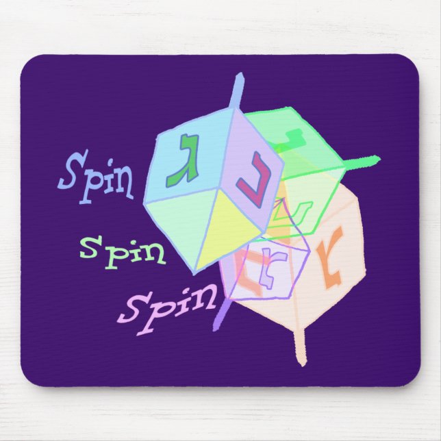 Drehbeschleunigungs-Drehbeschleunigung Dreidels Mousepad (Vorne)