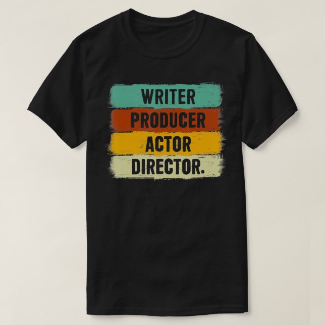 Drehbuchautor Regisseur Filmmaker gibt Mov T-Shirt (Design vorne)