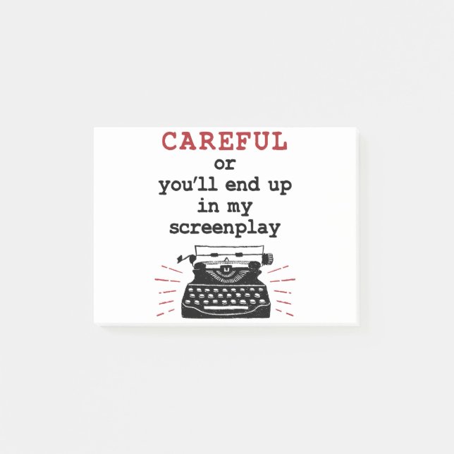 Drehbuchautorin in meinem Drehbuch Post-it Klebezettel (Vorderseite)