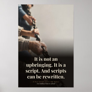Drehbücher können umgeschrieben werden Buch Zitat Poster