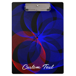 Drehen der geometrischen Zwischenablage mit blauem Klemmbrett