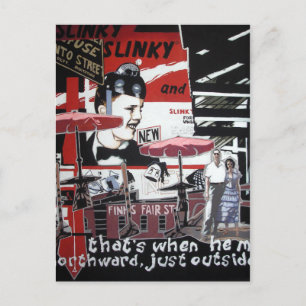 Drehen der Links Postkarte