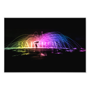 Drehen des Regenbogens Fotodruck