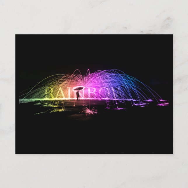 Drehen des Regenbogens Postkarte (Vorderseite)