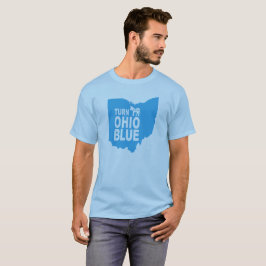 Drehen Sie blauen progressiven liberalen Staat T-Shirt