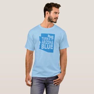 Drehen Sie blauen progressiven Staat Arizonas T - T-Shirt