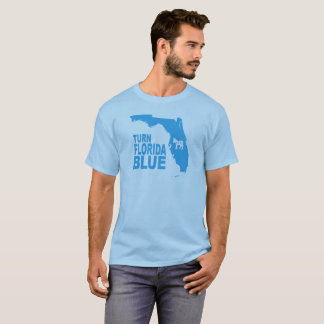 Drehen Sie blauen progressiven Staat Floridas T - T-Shirt