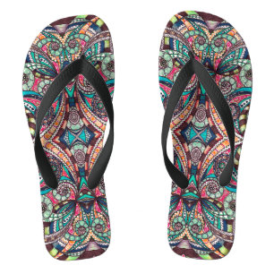 Drehen Sie das Reinfall-Zeichnen mit Blumen um Flip Flops