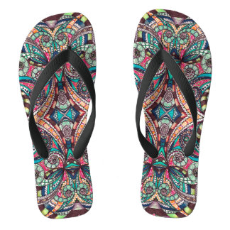 Drehen Sie das Reinfall-Zeichnen mit Blumen um Flip Flops