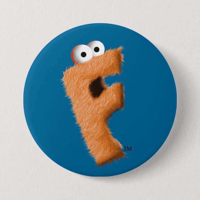 Drehen Sie den Knopf um (blau)! Button (Vorderseite)