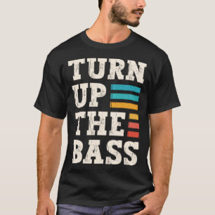 Drehen Sie die Bass Volume Sound Instrument Music T-Shirt