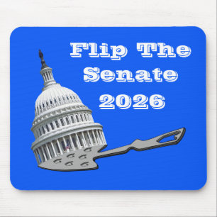 Drehen Sie die Senatsabstimmung 2026 blau Mousepad