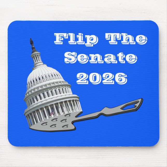 Drehen Sie die Senatsabstimmung 2026 blau Mousepad (Vorne)
